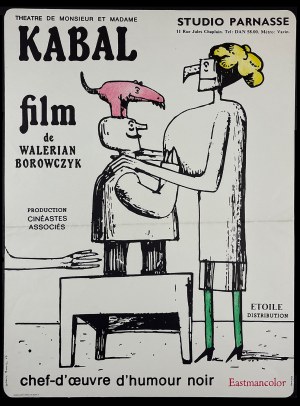 proj. Walerian BOROWCZYK (1923-2006), Theatre de Mr. et Me. Kabal, 1967