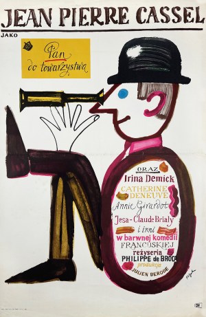 proj. Jerzy FLISAK (1930-2008), Gentleman for company, 1965