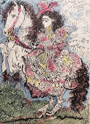 Pablo Picasso (1881 - 1973), 'Pour Jacqueline Reine'', z cyklu 