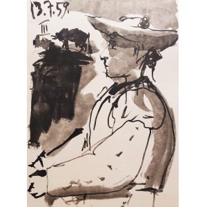 Pablo Picasso (1881 - 1973), Z cyklu Toros y Toreros (Byki i toreadorzy), 1961
