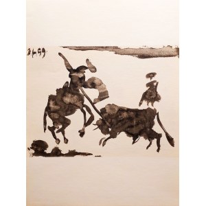Pablo Picasso (1881 - 1973), Z cyklu Toros y Toreros (Byki i toreadorzy), 1961