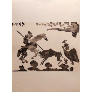 Pablo Picasso (1881 - 1973), Z cyklu Toros y Toreros (Byki i toreadorzy), 1961