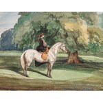Maksymilian OBORSKI (1809 - 1878), Dama na koniu, 1835