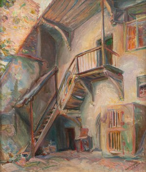 Kasper POCHWALSKI (1899 - 1971), Podwórko, 1935