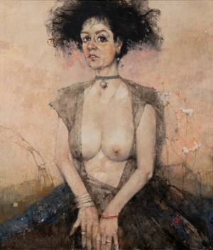Jerzy DUDA-GRACZ (1941 - 2004), Portret Czarnej Damy Polskiej. Obraz 1887 / Wieś Kamion, 1995
