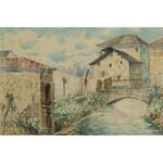 Erno ERB (1890-1943), Motyw z włoskiego miasteczka Oderzo, 1918