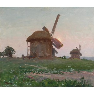 Iwan TRUSZ (1869-1940), Wiatraki o zachodzie słońca