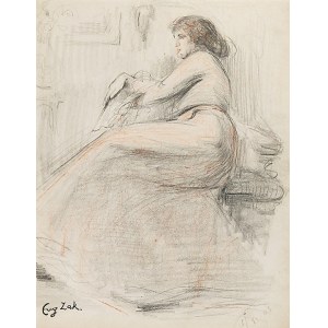 Eugeniusz ZAK (1884-1826), Femme Alanguie, 1903