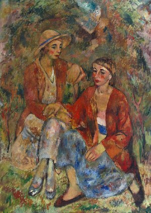 Jerzy FEDKOWICZ (1891-1959), Kobiety w ogrodzie