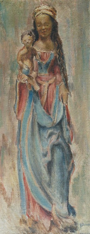 Jan RASZKA (1871-1945), Madonna z Dzieciątkiem
