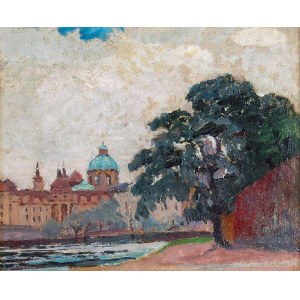 Ignacy PINKAS (1888-1935), Widok na Pragę i Wełtawę