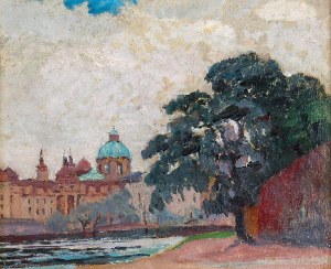 Ignacy PINKAS (1888-1935), Widok na Pragę i Wełtawę