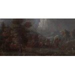 Krajina v měsíčním svitu s figurální stafáží