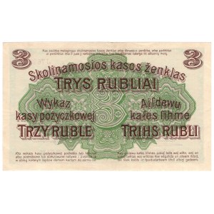 Poznań, 3 ruble 1916, seria J