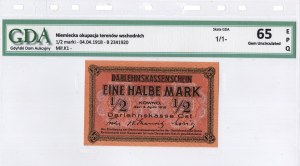 Kaunas, 1/2 mark 1918, series B