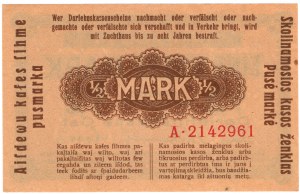 Kaunas, 1/2 mark 1918, series A