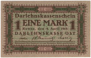 Kaunas, 1 mark 1918, series C