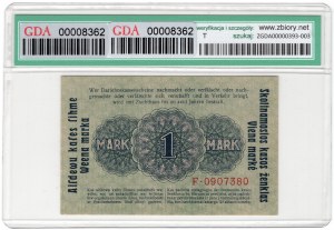 Kaunas, 1 mark 1918, series F