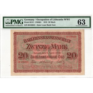 Kowno, 20 marek 1918, seria B
