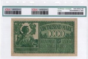 Kaunas, 1000 marks 1918 - 6 figures