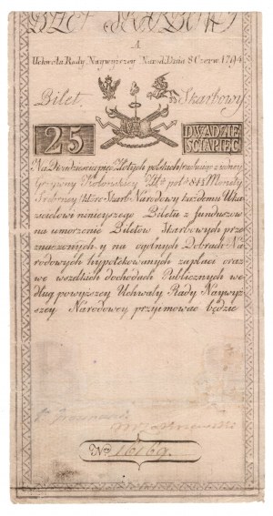 Kosciuszko Insurrection, 25 zloty 1794, series A