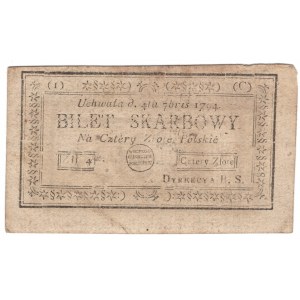 Insurekcja Kościuszkowska, 4 złote polskie 1794, seria (1)(C)