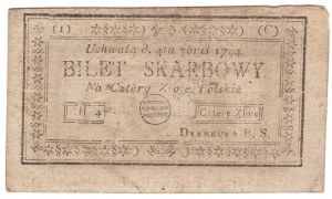 Kosciuszko Insurrection, 4 Polish zloty 1794, series (1)(C)