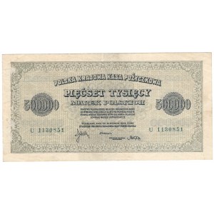 500 000 marek polskich 1923, seria U