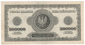 500,000 Polish marks 1923, series U