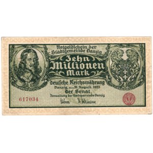 Gdańsk, 10 milionów marek 1923
