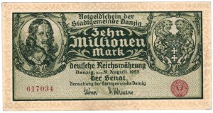 Gdansk, 10 million marks 1923