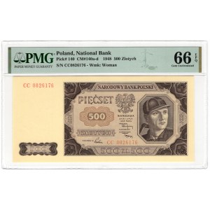 500 złotych 1948, seria CC