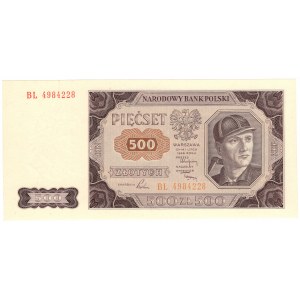 500 złotych 1948, seria BL