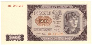 500 zloty 1948, BL series