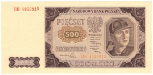 500 gold 1948, BH series - rarer series