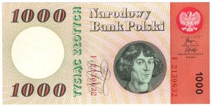 1,000 zloty 1965, series F