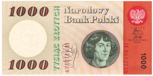1,000 zloty 1965, series H