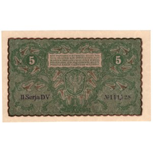 5 marek polskich 1919, II Serja DV