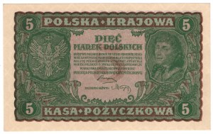 5 Polish marks 1919, 2nd Series CF