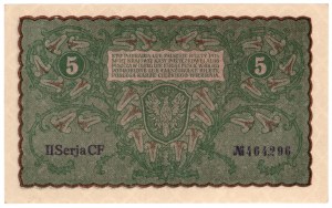 5 Polish marks 1919, 2nd Series CF