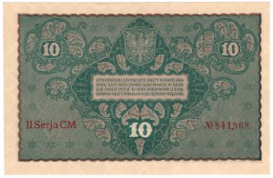 10 Polish marks 1919, 2nd Series CM