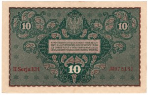 10 Polish marks 1919, 2nd Series EH