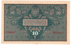 10 Polish marks 1919, 2nd Series P