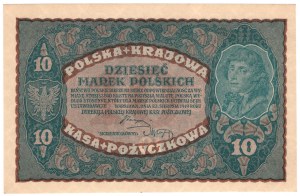 10 Polish marks 1919, 2nd Series P