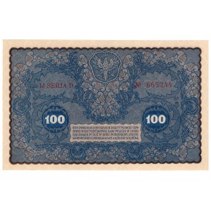 100 marek polskich 1919, IJ Serja D
