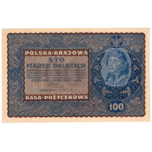 100 marek polskich 1919, IH Serja N