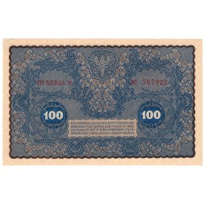 100 marek polskich 1919, IH Serja N