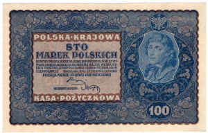 100 Polish Marks 1919, 1st Series C