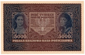 5,000 Polish marks 1920, 3rd Series W