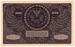 1,000 Polish marks 1919, 3rd Series AH